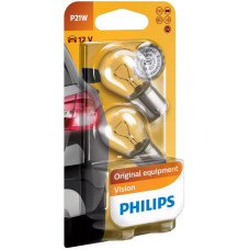 Автолампа вказівна Philips 12498 P21W-02B 12V (BA15s) (блістер) (шт.)
