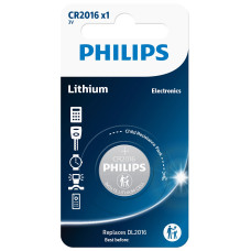Батарея Philips CR2016 LITHIUM MINICELLS B1 (блістер) (шт.)