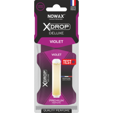 Ароматизатор целюлозний з капсулою Nowax серія X Drop Delux - Violet (25шт/ящ)