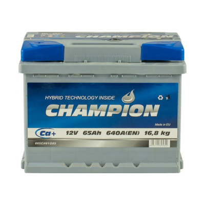 Автомобильный аккумулятор 65 Ah/12V Champion
