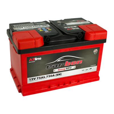 Автомобильный аккумулятор 75 Ah/12V CARBON sb_низкий Euro