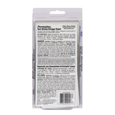 Набор Permatex для ремонта обогрева заднего стекла Complete Rear Window Defogger Repair Kit (09117)