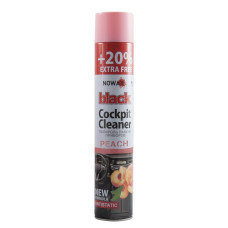 Полироль панели приборов NOWAX 750 мл Black Cockpit Cleaner Персик (NX00706)