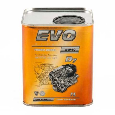 Моторное масло EVO D7 5W-40 TURBO DIESEL 1л