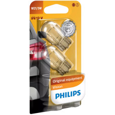 Автолампа вказівна Philips 12066 W21/5W-02B 12V (W3x16g) (блістер) (шт.)