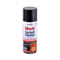 Полироль панели приборов NOWAX 200 мл Black Cockpit Cleaner Strawberry Клубника (NX00204)