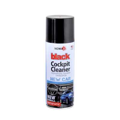 Полироль панели приборов NOWAX 200 мл Black Cockpit Cleaner New Car Новая машина (NX00205)
