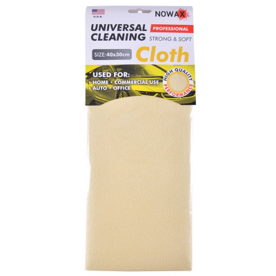 Тряпка для авто NOWAX NX65432 проф. 40x30см Искусственная замша (желтая)