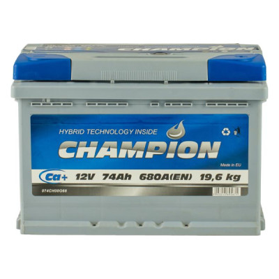 Автомобильный аккумулятор 74 Ah/12V Champion Euro