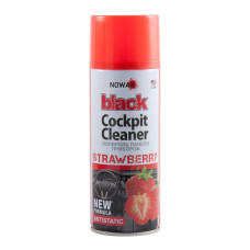Полироль панели приборов NOWAX 450 мл Black Cockpit Cleaner Strawberry Клубника (NX00454)