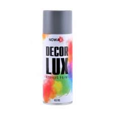 Акриловая краска глянцевая темно серая NOWAX Decor Lux (7031) 450мл
