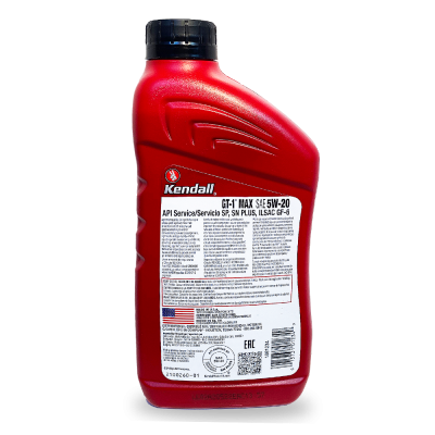 Моторна олива Kendall GT-1 MAX Premium Full-Synthetic 5w-20, 0,946 л.