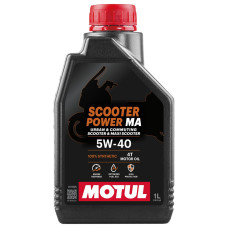 Олива для 4-х тактних двигунів Motul Scooter Power 4T SAE 5W-40 MA, 1л (шт.)